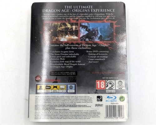 Dragon Age Origins Collectors Edition - i Æske - PS3 (B Grade) (Genbrug)